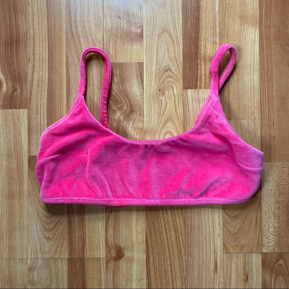 Pink Velvet Bra